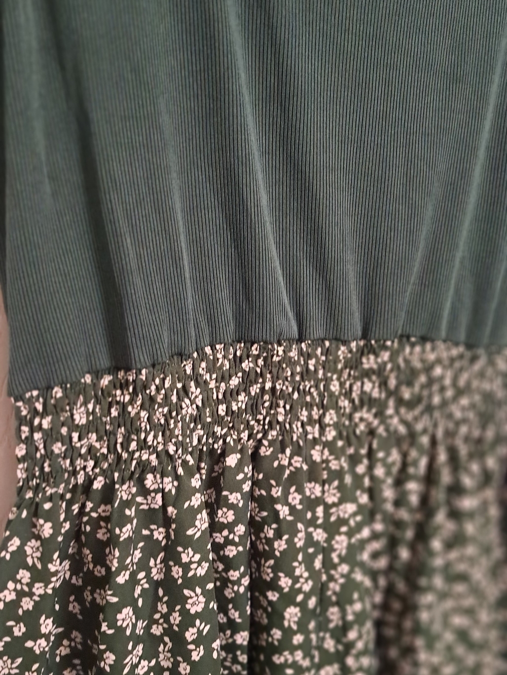 Dark Green Floral Tank Sundress Size 14/16 New Flowy Boho - Picture 4 of 9